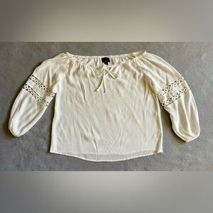 Lumiere Women’s Long Sleeve Blouse Size Small White